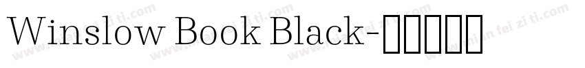Winslow Book Black字体转换